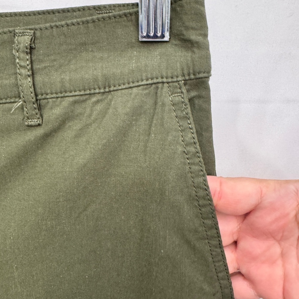 Dalia Cotton Linen Blend Pants Olive - Picture 6 of 8